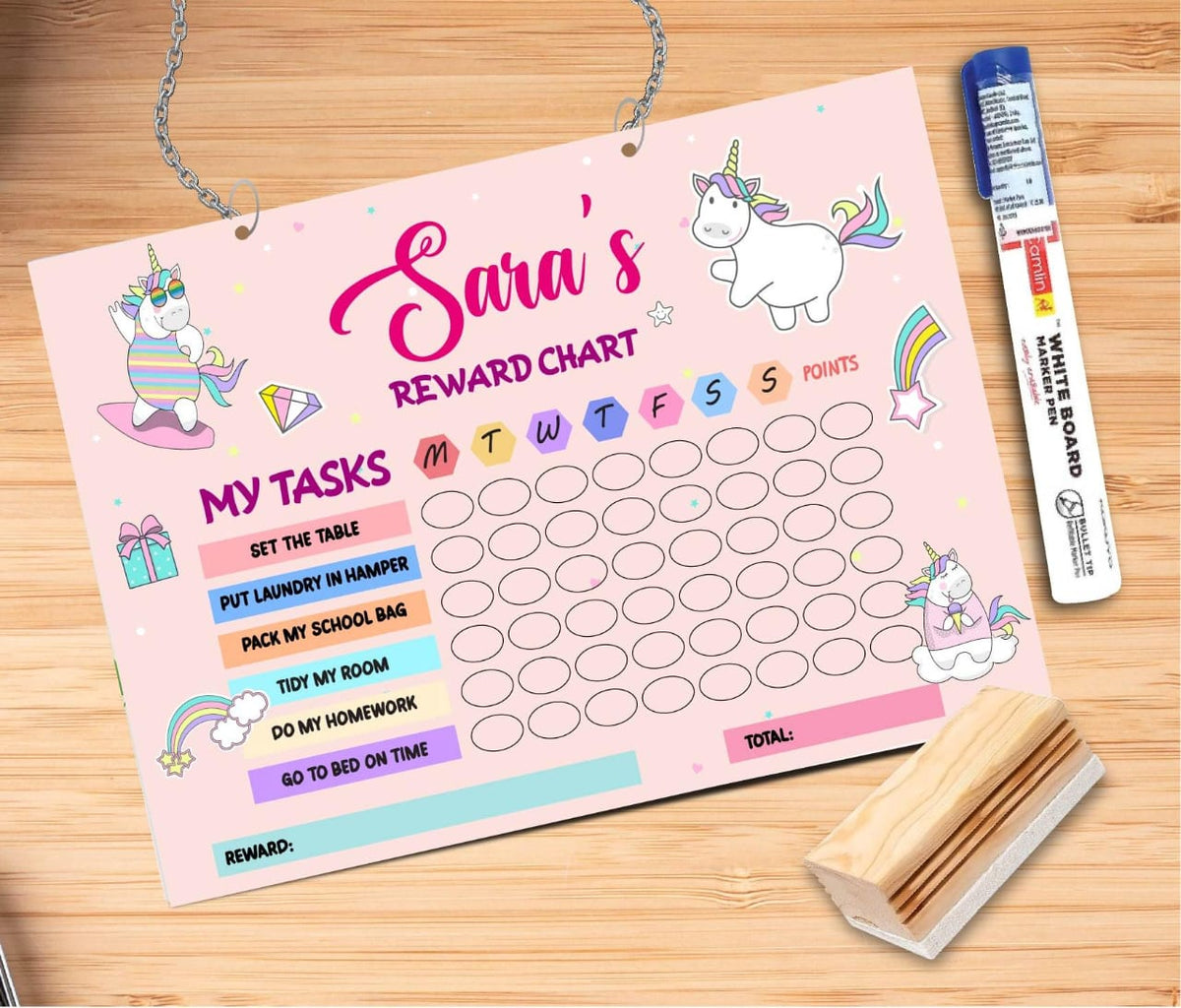 Personalised Reward Chart for Boys & Girls Tot n Tales