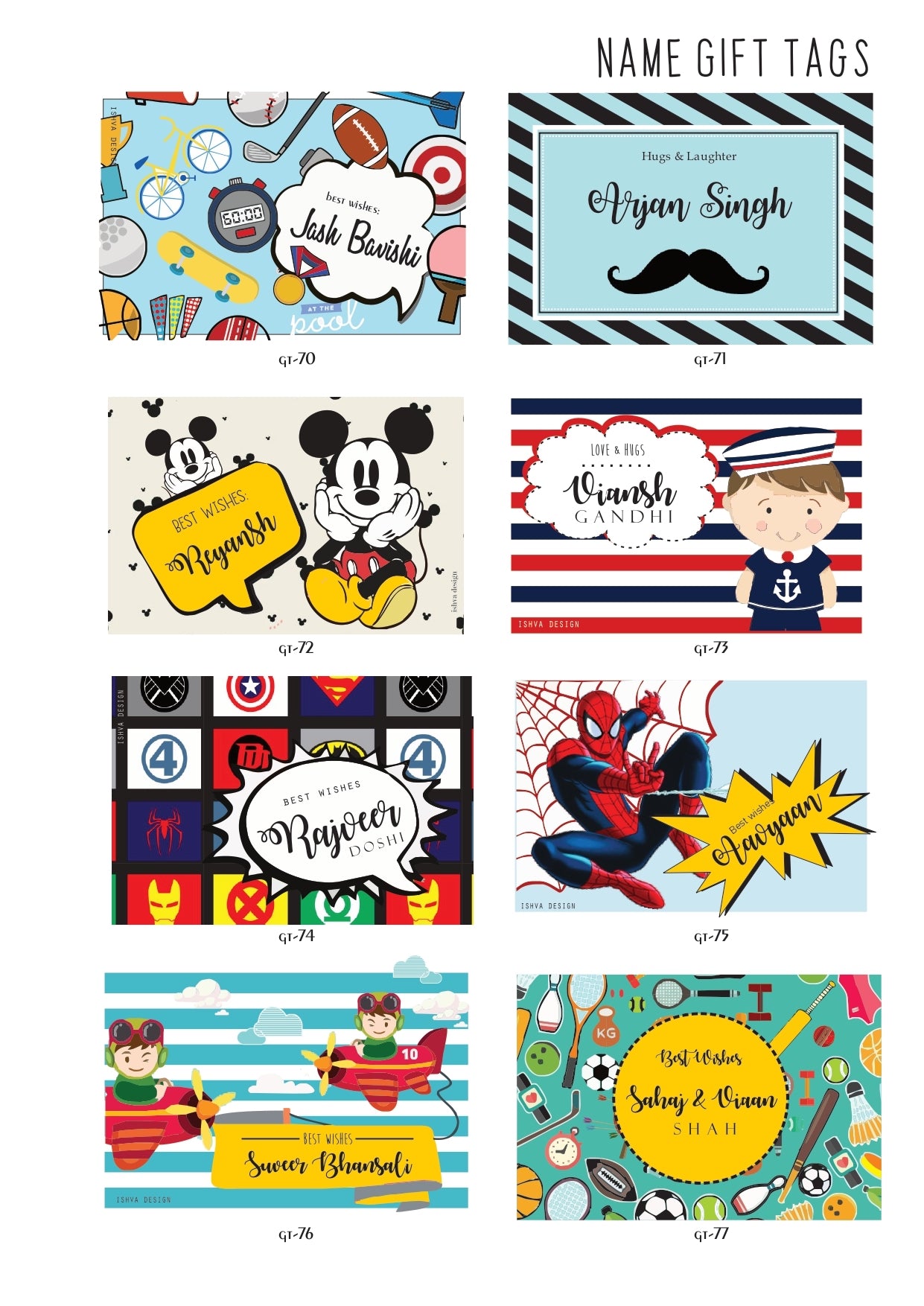 Gift Tags- Boys & Girls, Best Wishes Cards for Kids, Thank you Cards – Tot n Tales gift-tags-boys-girls-best-wishes-cards-for-kids-thank-you-cards-tot-n-tales