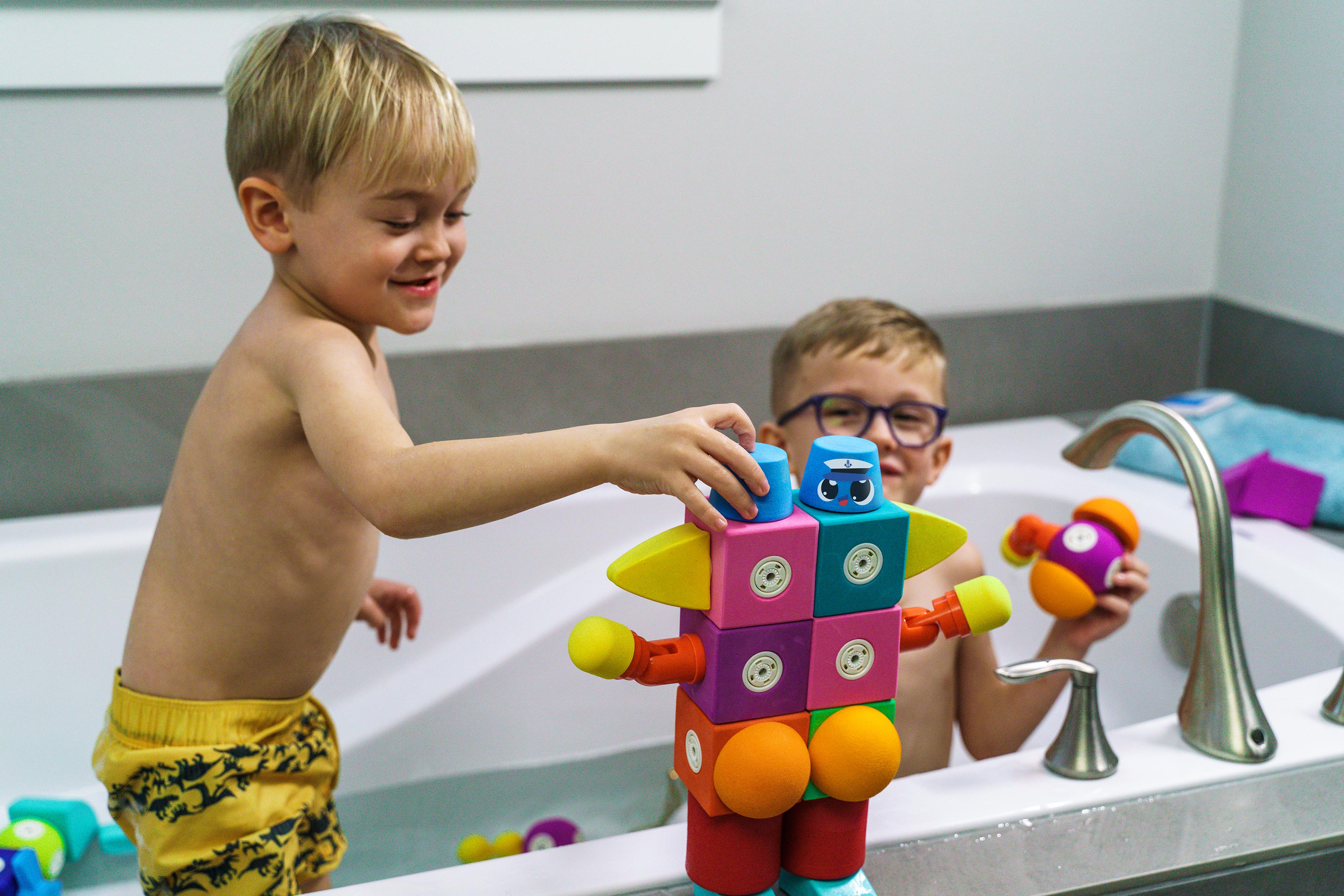 Blockaroo Robots Blockaroo Magnetic Foam Blocks- Robot – Tot n Tales