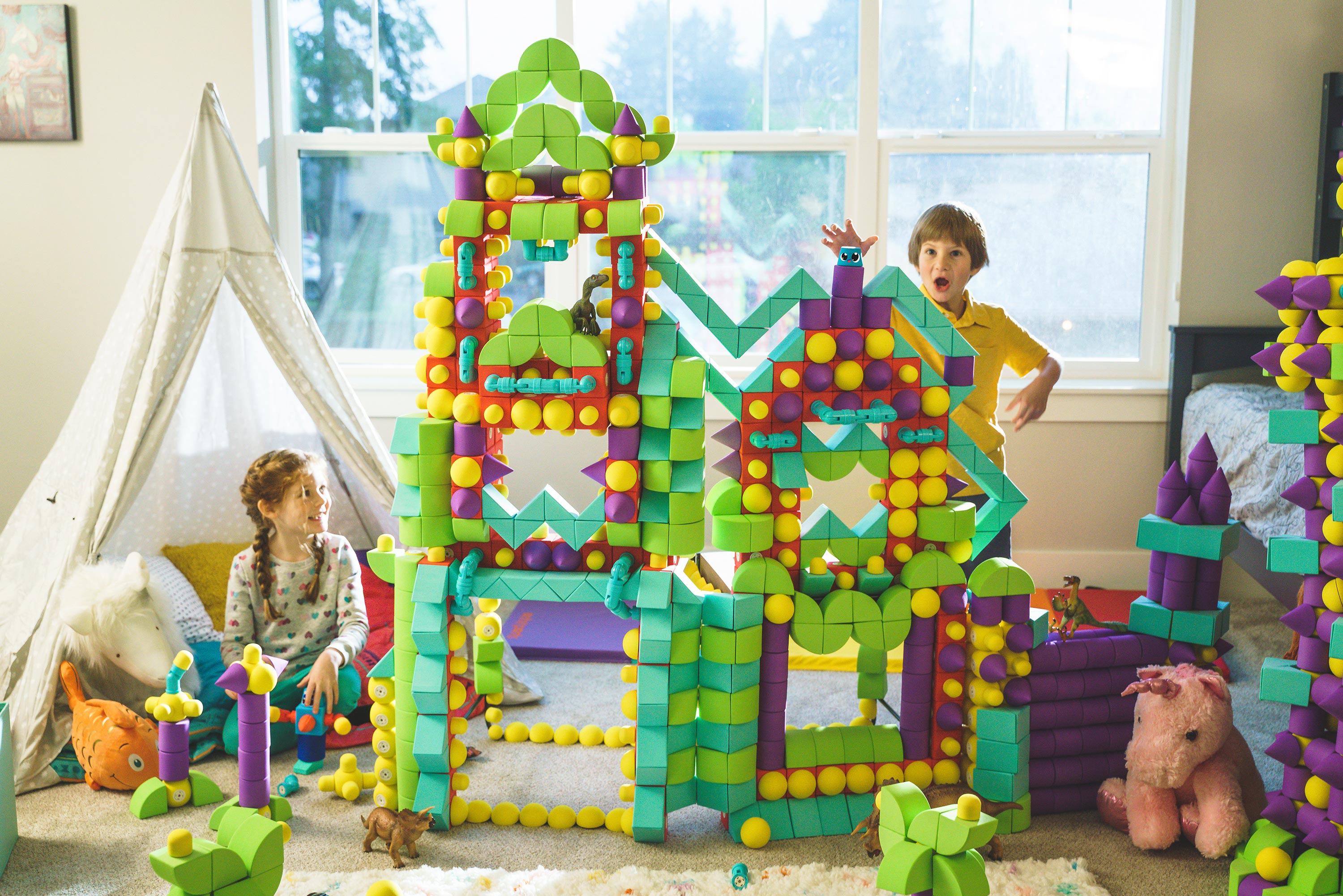 Blockaroo Robots Blockaroo Magnetic Foam Blocks- Robot – Tot n Tales