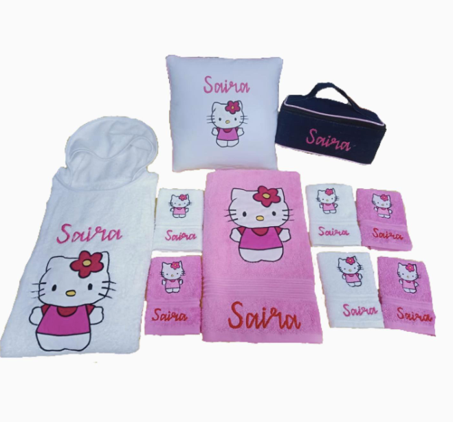 Bath Towel Set Set of 2 Hello Kitty Tot n Tales