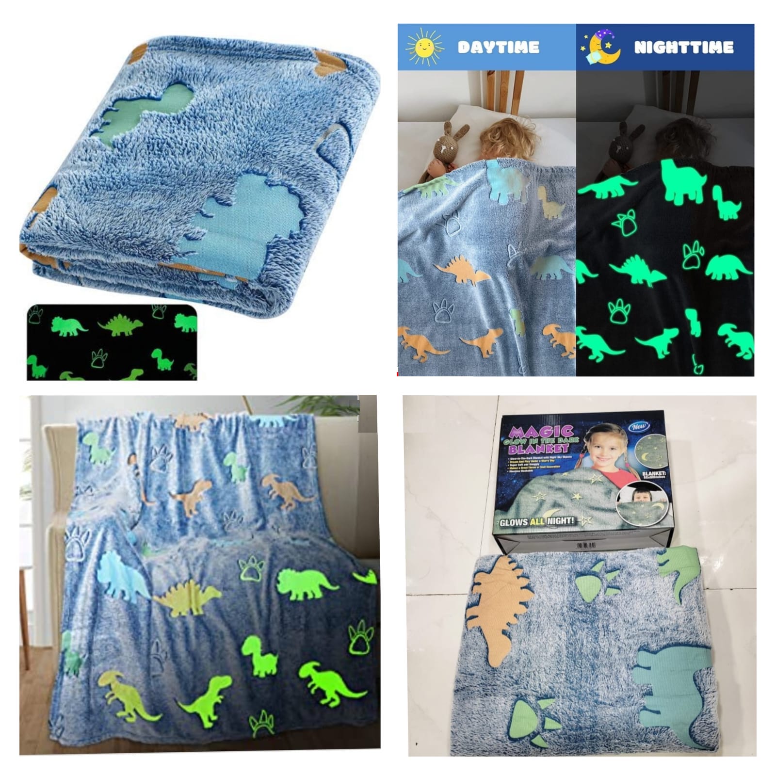 Glow in the Dark Blanket for Boys Girls – Tot n Tales